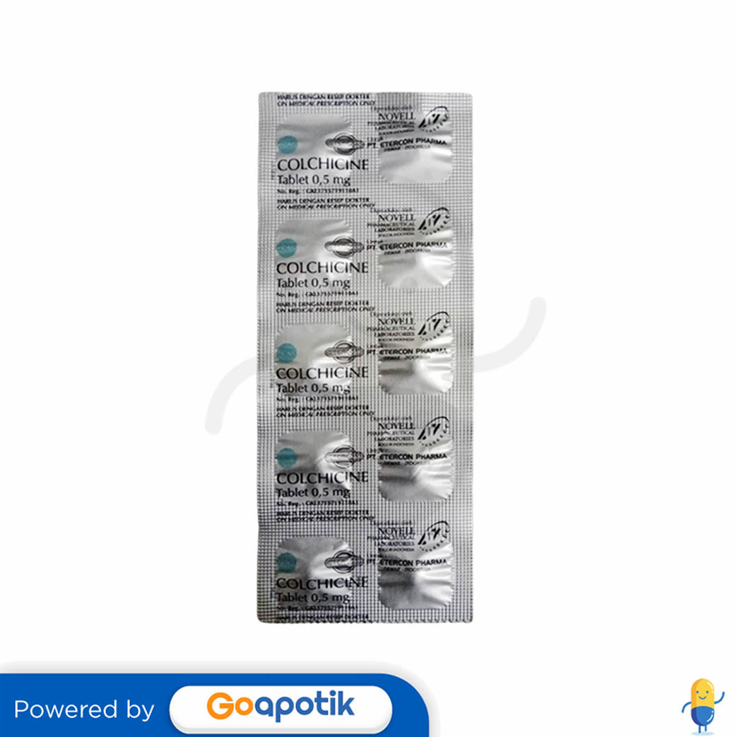 Colchicine Etercon Mg Strip Tablet Kegunaan Efek Samping